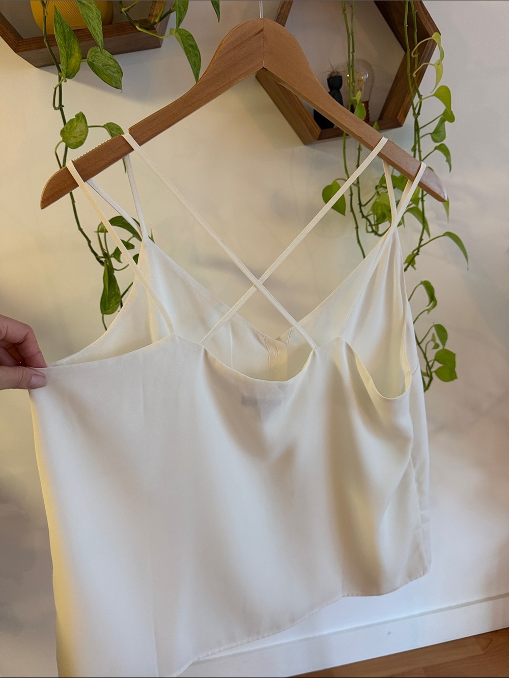 Frank & Oak White Button-Front Cami - Picture 3 of 5